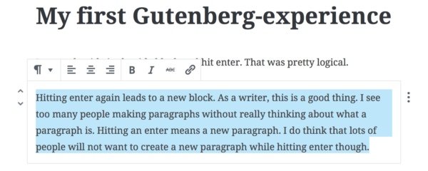 Редактор Gutenberg